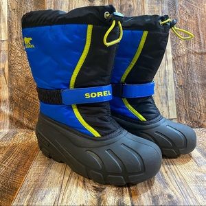 Big Boys Sz 4 Sorel Waterproof Snow Boots